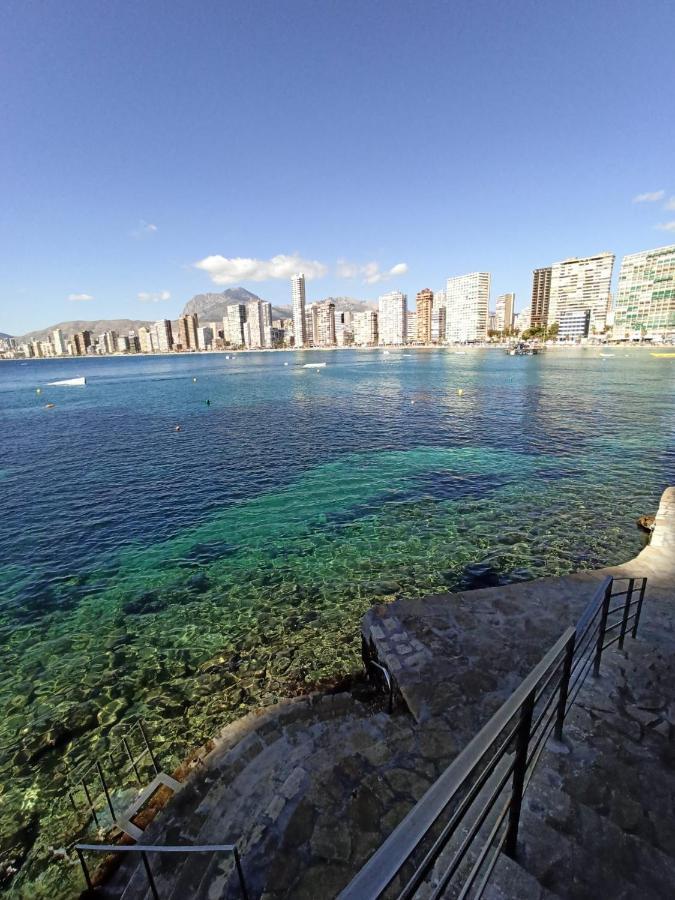Estudio Primera Linea Con Acceso Privado Al Mar Benidorm Exterior foto